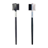 Maxbell Eyelash Comb and Eyebrow Brush Makeup Tool Brow and Lash Brush for Women Clear