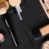 Maxbell Eyelash Comb and Eyebrow Brush Makeup Tool Brow and Lash Brush for Women Clear
