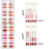 Maxbell 6 Pieces Lip Liner Pencil Smooth Application Water Resistant for Girls Style A