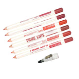 Maxbell 6 Pieces Lip Liner Pencil Smooth Application Water Resistant for Girls Style A