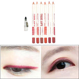 Maxbell 6 Pieces Lip Liner Pencil Smooth Application Water Resistant for Girls Style A