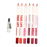 Maxbell 6 Pieces Lip Liner Pencil Smooth Application Water Resistant for Girls Style B