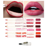 Maxbell 6 Pieces Lip Liner Pencil Smooth Application Water Resistant for Girls Style B