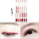 Maxbell 6 Pieces Lip Liner Pencil Smooth Application Water Resistant for Girls Style B