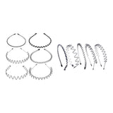 Maxbell fashionable hair Headband Mixed Styles Wave Hair Hoop Sports for Women Men 5pcs