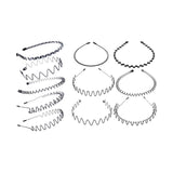 Maxbell fashionable hair Headband Mixed Styles Wave Hair Hoop Sports for Women Men 5pcs