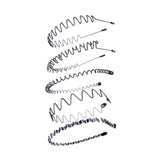 Maxbell fashionable hair Headband Mixed Styles Wave Hair Hoop Sports for Women Men 5pcs
