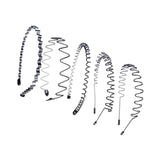 Maxbell fashionable hair Headband Mixed Styles Wave Hair Hoop Sports for Women Men 5pcs