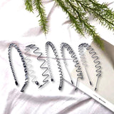 Maxbell fashionable hair Headband Mixed Styles Wave Hair Hoop Sports for Women Men 5pcs