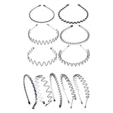 Maxbell fashionable hair Headband Mixed Styles Wave Hair Hoop Sports for Women Men 5pcs