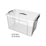 Maxbell Household Toy Storage Organizer Box Clear for Bedroom Living Room Comforter 80L