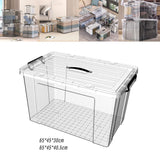 Maxbell Household Toy Storage Organizer Box Clear for Bedroom Living Room Comforter 80L