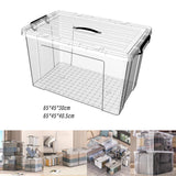 Maxbell Household Toy Storage Organizer Box Clear for Bedroom Living Room Comforter 80L