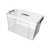 Maxbell Household Toy Storage Organizer Box Clear for Bedroom Living Room Comforter 80L