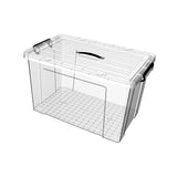 Maxbell Household Toy Storage Organizer Box Clear for Bedroom Living Room Comforter 80L