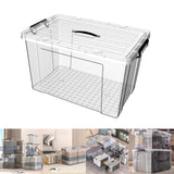 Maxbell Household Toy Storage Organizer Box Clear for Bedroom Living Room Comforter 80L