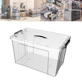 Maxbell Household Toy Storage Organizer Box Clear for Bedroom Living Room Comforter 80L