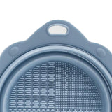 Maxbell Silicone Makeup Brush Cleaning Mats Scrubber Compact for Cleaner blue