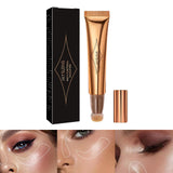 Maxbell Highlighter Stick Easy to Apply Face Brighten Contouring for Nose Body Champagne Gold