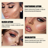 Maxbell Highlighter Stick Easy to Apply Face Brighten Contouring for Nose Body Rose Gold
