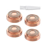 Maxbell 4x 18K Goldplated Replacement Heads for Facial Hair Remover Generation 2