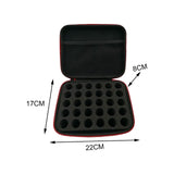 Maxbell Essential Oil Case EVA Dustproof Waterproof Multipurpose for Traveling Red
