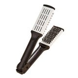 Maxbell Double Sided Straightening Brush Professional Styling Comb for Shop Women White