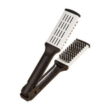 Maxbell Double Sided Straightening Brush Professional Styling Comb for Shop Women White