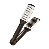 Maxbell Double Sided Straightening Brush Professional Styling Comb for Shop Women White