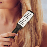 Maxbell Double Sided Straightening Brush Professional Styling Comb for Shop Women White