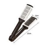 Maxbell Double Sided Straightening Brush Professional Styling Comb for Shop Women White
