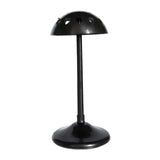 Maxbell PP Wig Hat Display Stand Adjustable Height for Hairdresser Barber Dome Top Black