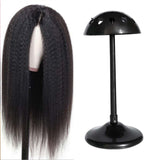 Maxbell PP Wig Hat Display Stand Adjustable Height for Hairdresser Barber Dome Top Black