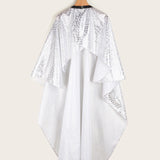 Maxbell Hairdressing Salon Cape Barber Styling Cape Accessory Kids Unisex Adult White