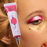 Maxbell Eyeshadow Primer Base Sweatproof Creamy Easy to Apply Smooth for Women Girls Rose Pink