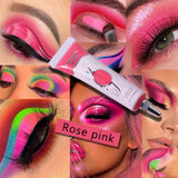 Maxbell Eyeshadow Primer Base Sweatproof Creamy Easy to Apply Smooth for Women Girls Rose Pink