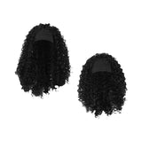 Maxbell Lady Afro curly Wig Elegant Medium for Work Photography Daily Wear 55-58cm