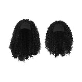 Maxbell Lady Afro curly Wig Elegant Medium for Work Photography Daily Wear 55-58cm