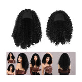 Maxbell Lady Afro curly Wig Elegant Medium for Work Photography Daily Wear 55-58cm