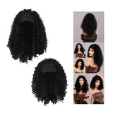 Maxbell Lady Afro curly Wig Elegant Medium for Work Photography Daily Wear 55-58cm