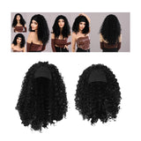Maxbell Lady Afro curly Wig Elegant Medium for Work Photography Daily Wear 55-58cm