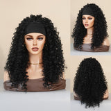 Maxbell Lady Afro curly Wig Elegant Medium for Work Photography Daily Wear 55-58cm