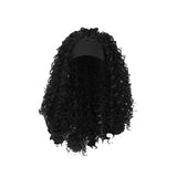 Maxbell Lady Afro curly Wig Elegant Medium for Work Photography Daily Wear 55-58cm