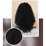 Maxbell Lady Afro curly Wig Elegant Medium for Work Photography Daily Wear 55-58cm
