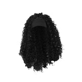 Maxbell Lady Afro curly Wig Elegant Medium for Work Photography Daily Wear 55-58cm