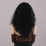 Maxbell Lady Afro curly Wig Elegant Medium for Work Photography Daily Wear 55-58cm