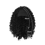 Maxbell Lady Afro curly Wig Elegant Medium for Work Photography Daily Wear 46-55cm