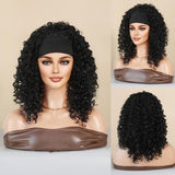 Maxbell Lady Afro curly Wig Elegant Medium for Work Photography Daily Wear 46-55cm