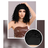Maxbell Lady Afro curly Wig Elegant Medium for Work Photography Daily Wear 46-55cm