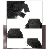 Maxbell Lady Afro curly Wig Elegant Medium for Work Photography Daily Wear 46-55cm